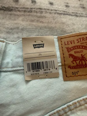 Levi’s 501 NWT Denim Shorts Button Fly Cut-Off thumbnail 3