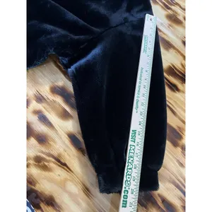 Gallery Coat Sz Large Black‎ Faux Fur Hooded Luxurious City Formal Designer thumbnail 8