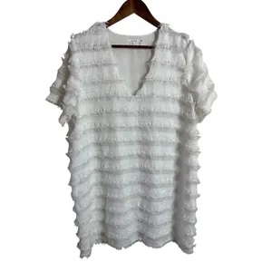 Tularosa Lambros Dress size L Fringe V-Neck Mini Bridal Cocktail Parties thumbnail 2