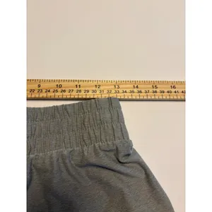 Athletic Works Lounge Shorts Womens Small Gray Smocked Waist Active Pocket 0165 thumbnail 4
