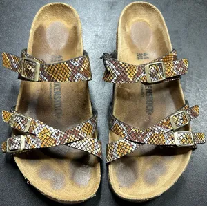 Birkenstock Women’s Size 10 Franca Python Brown Sandal thumbnail 1