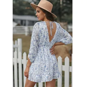 VICI Blue floral Mini dress Small thumbnail 3