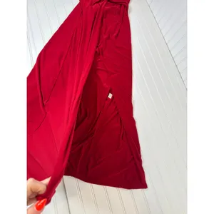 NWT MISA Los Angeles Veronica Wrap Dress Red Wedding Holiday Dinner Gala Size S thumbnail 3