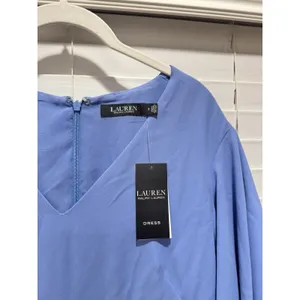 NEW- LAUREN Ralph Lauren Ruffle-Sleeve Modest‎ Spring Cocktail Office Dress Sz 2 thumbnail 3