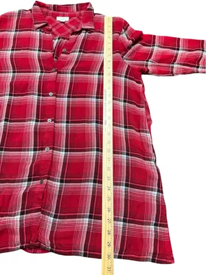 J. Jill Red Plaid Button thumbnail 10