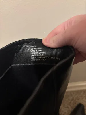 Black knee high black boots Size 11 thumbnail 4