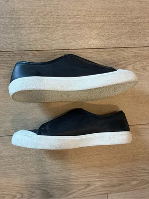 Frye Women’s Claudia Slip On Sneakers Black Leather Size 7.5 thumbnail 3