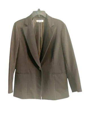 Kasper Brown Blazer Jacket Size 14 thumbnail 2