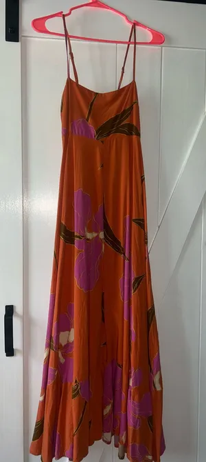 Olivaceous Orange maxi dress thumbnail 1