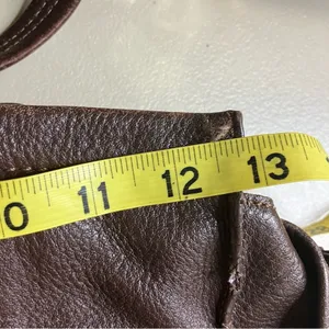 J. Jill brown leather shoulder bag medium‎ size 12.75” x 11” thumbnail 11