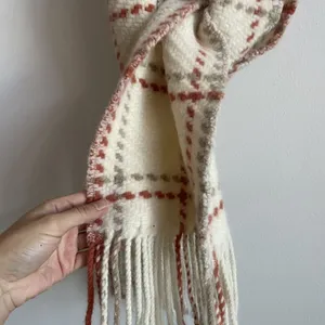 Banana Republic Factory Lambs Wool Blend Fringe Scarf 64x9 In thumbnail 2