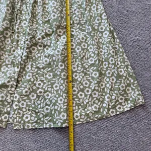 SweetSalt Womens Sage Green Floral Button Down Midi Dress Cotton Pockets Size S thumbnail 7