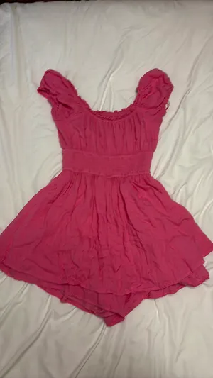 Hollister hot pink dress romper thumbnail 2