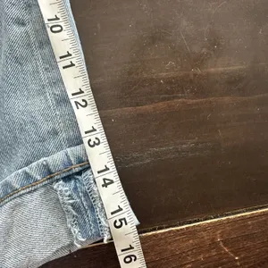 Agolde Dame high-waisted denim shorts Sz 26 Turn On Hem Cotton Preppy thumbnail 5