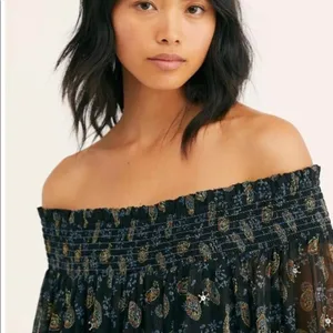 Free People Age Of Aquarius Paisley Sequin Top thumbnail 6