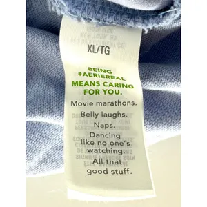 Aerie Womens XL Periwinkle Blue Smocked Drawstring Cotton Lounge Shorts‎ Pockets thumbnail 5