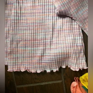 American Eagle Pink Flare High Waisted Pants Regular thumbnail 3