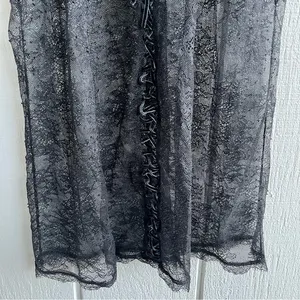 Victoria’s Secret Dream Angels Black Lace‎ Up Back Slip M thumbnail 8