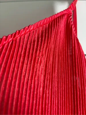 Love,Fire‎ Vibrant Red Pleated Wide-Leg Jumpsuit Sleeveless Size L NEW thumbnail 13