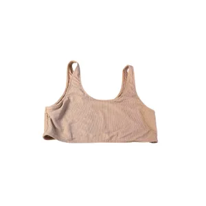 Frankies Bikinis Cherub Connor Ribbed Scoop Bikini Set ‎ Brown Taupe Size XL thumbnail 3