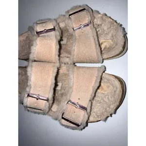 BIRKENSTOCK Shearling ARIZONA Sandal EU 39 Taupe‎ Suede Leather Sheepskin Y thumbnail 4