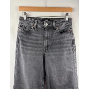 Women’s Paige Size 28 Dark Gray Wide Leg Jeans thumbnail 2