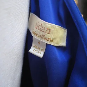 Aidan Mattox Blue One Shoulder Drape Dress thumbnail 8