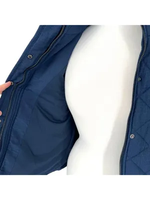 Market & Spruce Diamond Quilted Vest Navy Blue Size Small NWT Classic Preppy thumbnail 6