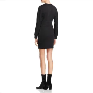 Bardot Womens Mila Black Long Sleeves Mini Corset Clubwear Dress Imperfections thumbnail 2