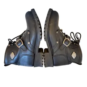 Harley-Davidson Faded Glory Black Leather Motorcycle Boots Women's 11‎ (81024) thumbnail 5