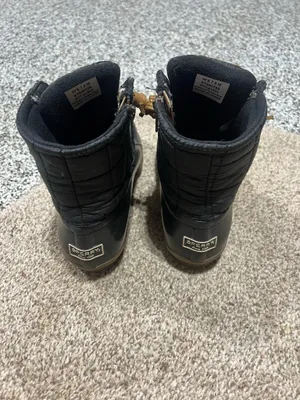 Women’s Sperry Black and Brown Duck Boots thumbnail 3