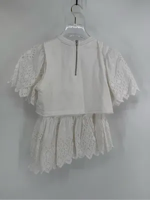 SEA New York white lace asymmetric blouse size extra small thumbnail 2