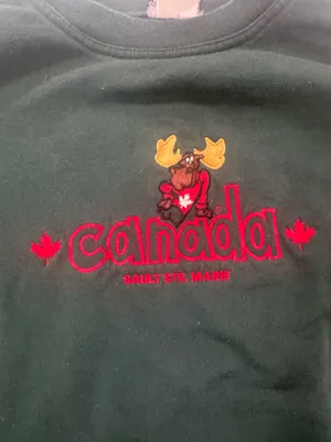🇨🇦 Vintage Canada Crewneck Sweatshirt 🇨🇦 Sault Ste. Marie moose graphic 🫎 thumbnail 2