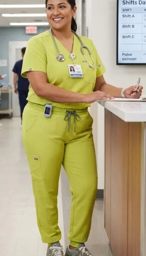 Figs Limeade Catarina Scrub Top thumbnail 1