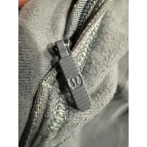 Lululemon Warm Stabilizer‎ 1/2 Zip Hoodie Sz 6 Blue Charcoal Top Base Layer thumbnail 7