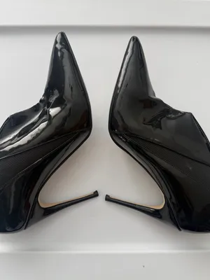 Guess Black Faux Patent Pointed-Toe Stiletto Heels - Women's Dress Pumps 8.5M thumbnail 3