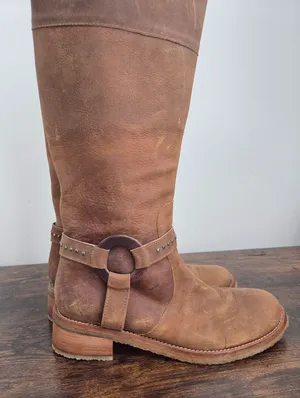 NEW Giorgia Galassi Tall Riding Boots Harness Leather Boho Equestrian Hippie 12 thumbnail 7