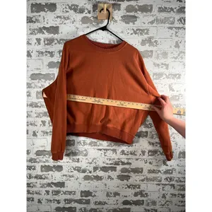 American Eagle | women burnt orange cropped crew neck thumbnail 5