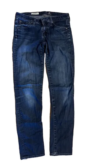 AG Adriano Goldschmied The Stilt Cigarette‎ Leg Blue Jeans Size 26R Made In USA thumbnail 1