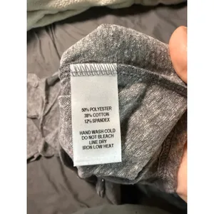 NWT Lulus Size‎ XS Women Grey Crew Neck Long Sleeve Shirt Basics Layering Causal thumbnail 5