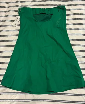 Pacsun green linen mini dress thumbnail 1