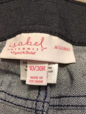 Isabel Maternity By Ingred & Isabel Jeggings With Side Panels Size 10/30R thumbnail 4