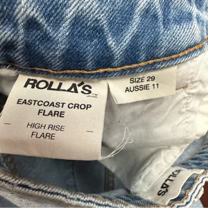 Rolla’s Eastcoast‎ Crop High Rise Kick Flare Jeans Size 29 thumbnail 6