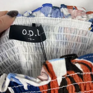 NWT Anthropologie O.P.T. Floral Smocked Linen Blend Crop Top Size Small S NEW thumbnail 4