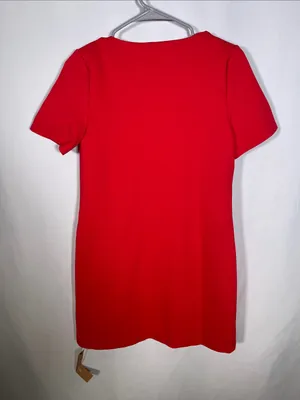 Reformation Womens Carol Knit Red Mini Dress Xs New With Tags thumbnail 5