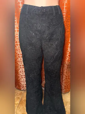 We the Free Floral Burnout Velvet Flare Pants Size 8 NWOT thumbnail 5