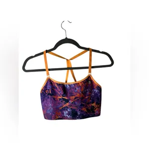 Champion Purple Orange Print Strappy Sports Bra‎ Size M thumbnail 2