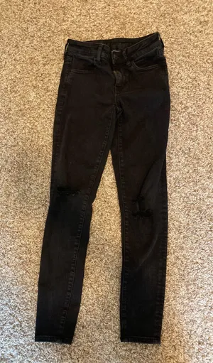 Black Ripped Skinny Jeans thumbnail 1