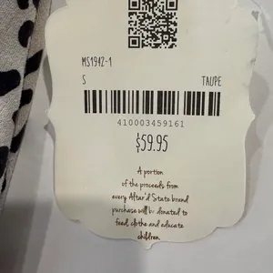 Altar'd State‎ Women's Dotted Cream and Black Skirt - Size S - NEW With Tags. thumbnail 3