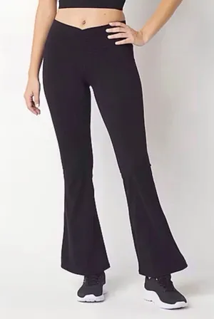 Arizona Mid Rise Active Full Length Flared Leggings thumbnail 1
